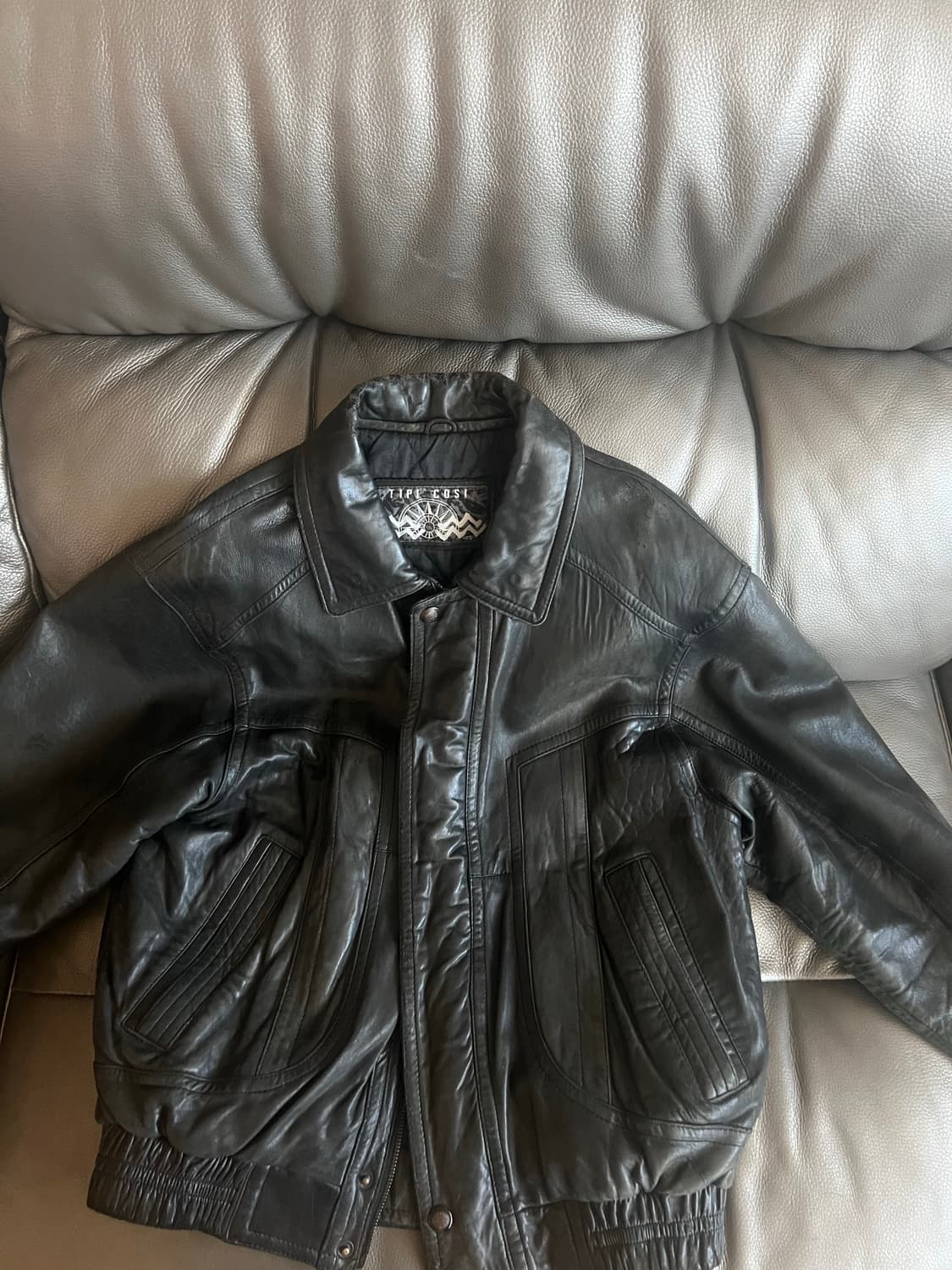 Tipi cosi 레더 가죽 자켓 봄버 95 사이즈 상품이미지1