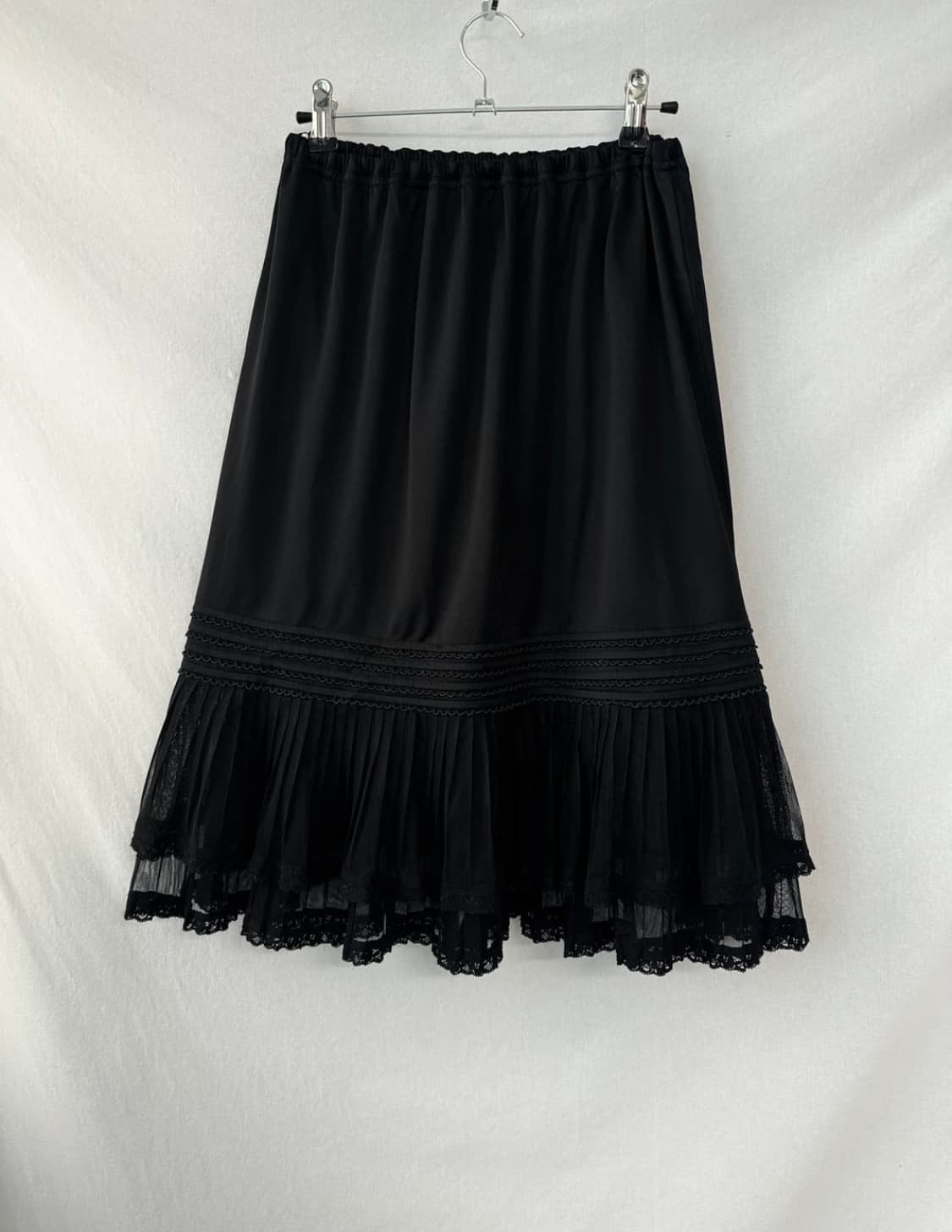 새틴 미디 스커트 상품이미지1