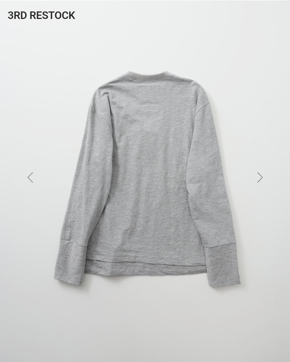 999휴머니티 레이어드 롱슬리브 상품이미지2