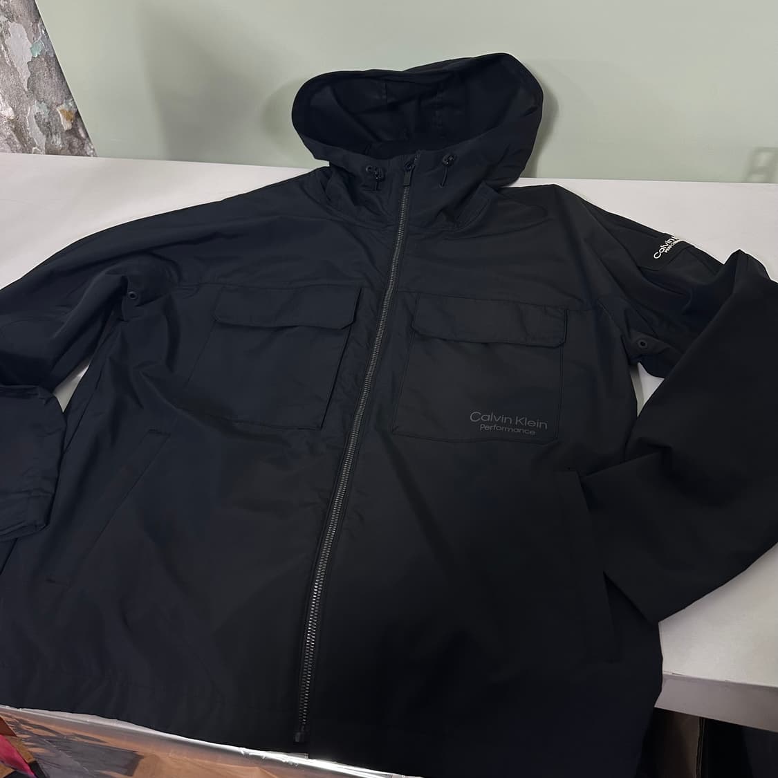 M 캘빈클라인 CK 블랙 바람막이자켓 상품이미지2