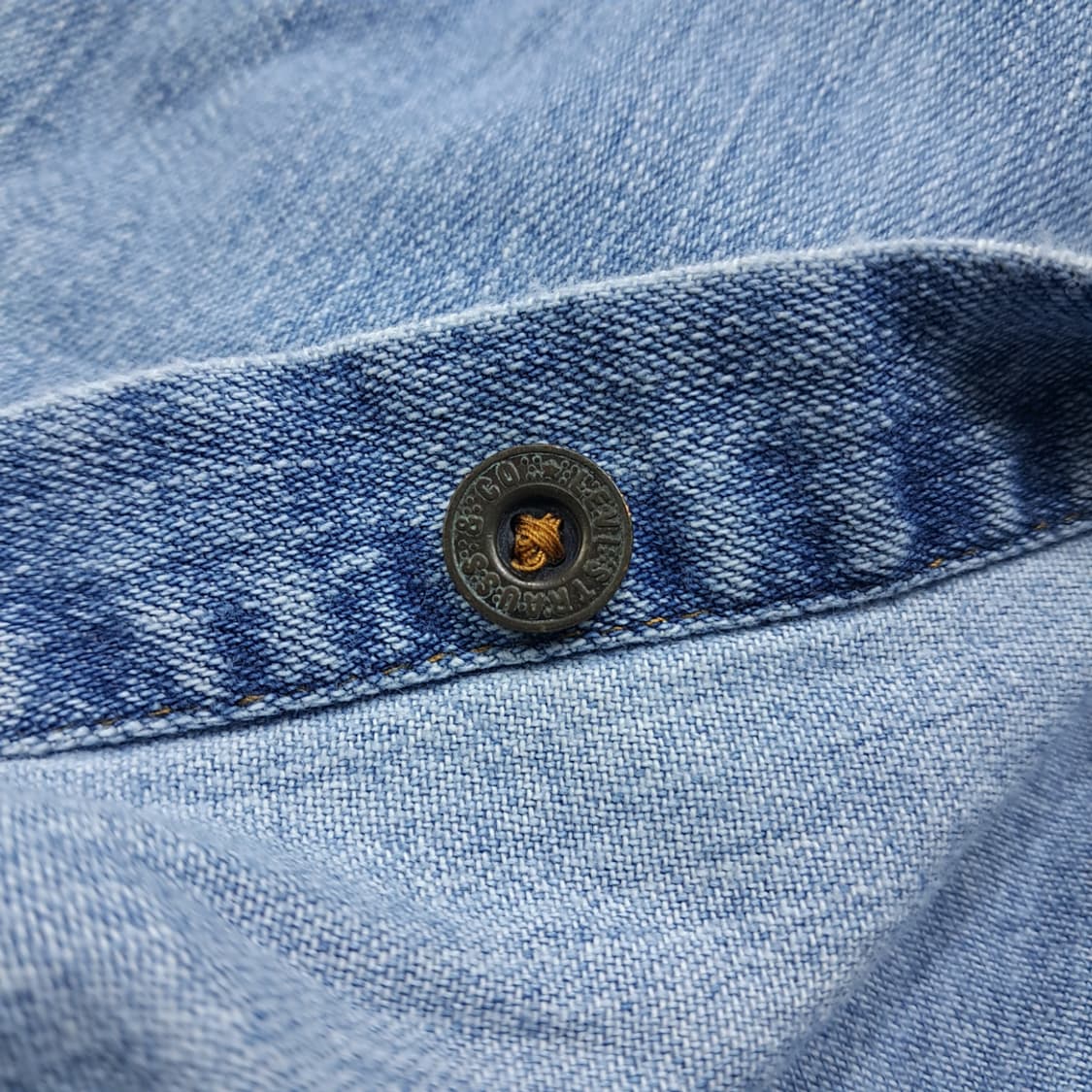 CL396 XL 리바이스 00s 코튼 라이트블루 데님셔츠 셔츠남방 상품이미지6