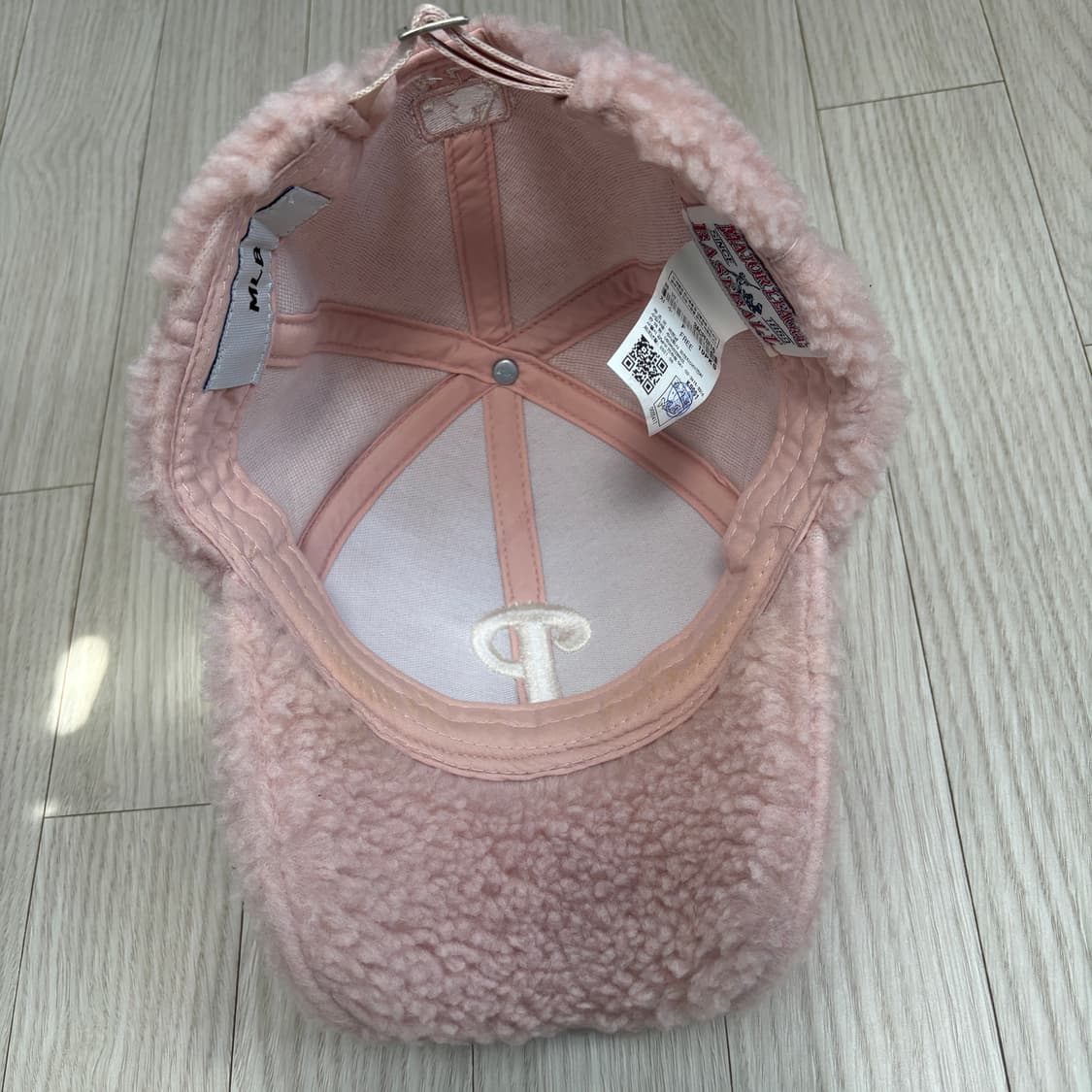 MLB 후리스 스트럭쳐 볼캡 핑크 상품이미지7