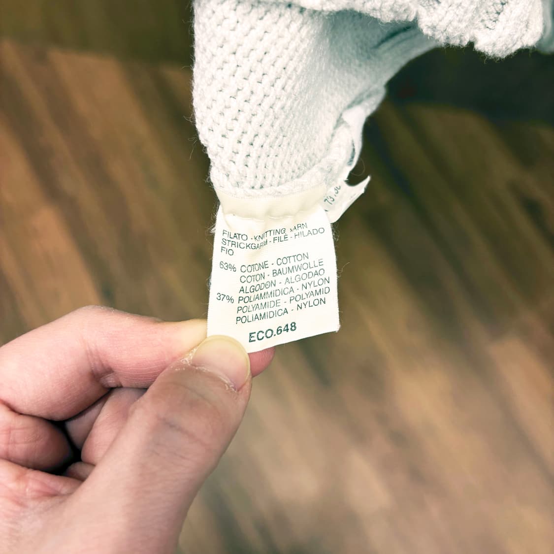 막스마라 위켄드 브이넥 니트 케이블 조직 레글런 슬리브 디테일 아이보리 상품이미지7