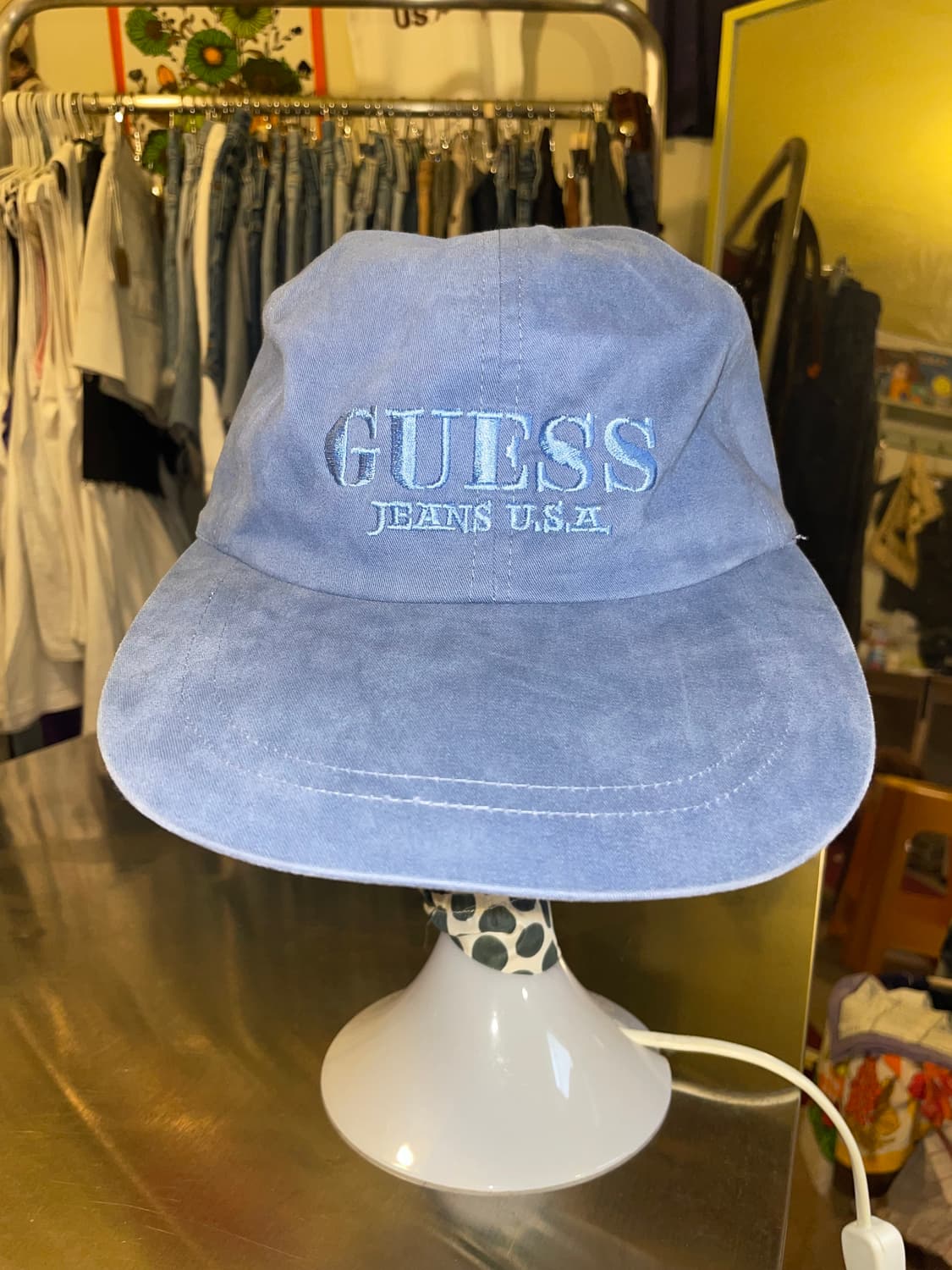 GUESS JEANS USA Vintage Faded Blue Cap 상품이미지8