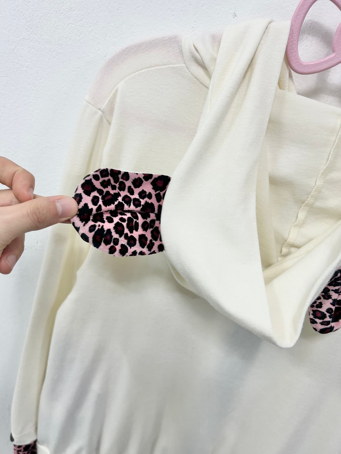 [ALGONQUINS] 알곤퀸즈 오네갸루 핑크 레오파드 후드집업 상품이미지7