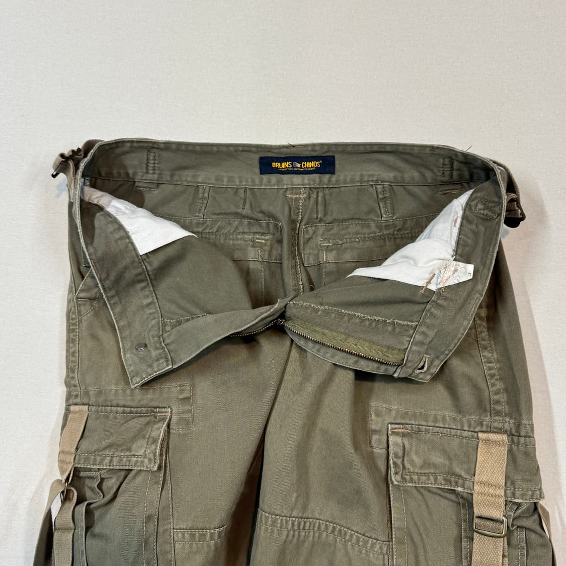 32inch) 브루인스 치노 빈티지 카고 스트랩 반바지 상품이미지8
