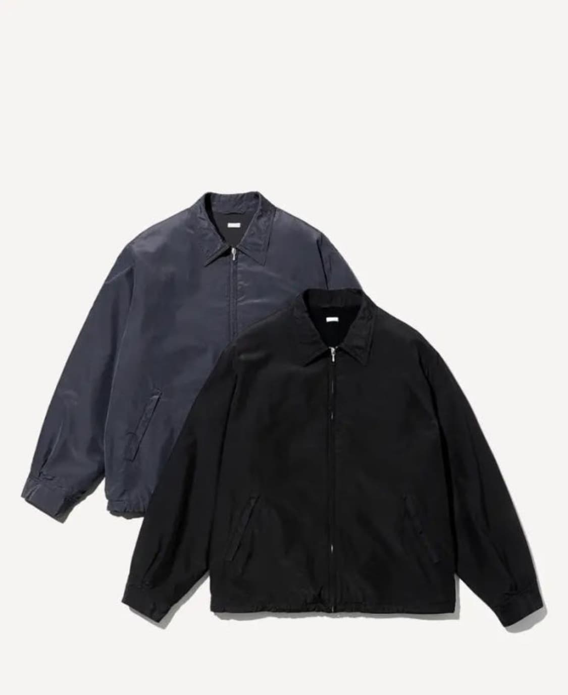 [3] 아프레쎄 25ss 실크 타페타 코치 자켓 블랙 상품이미지1