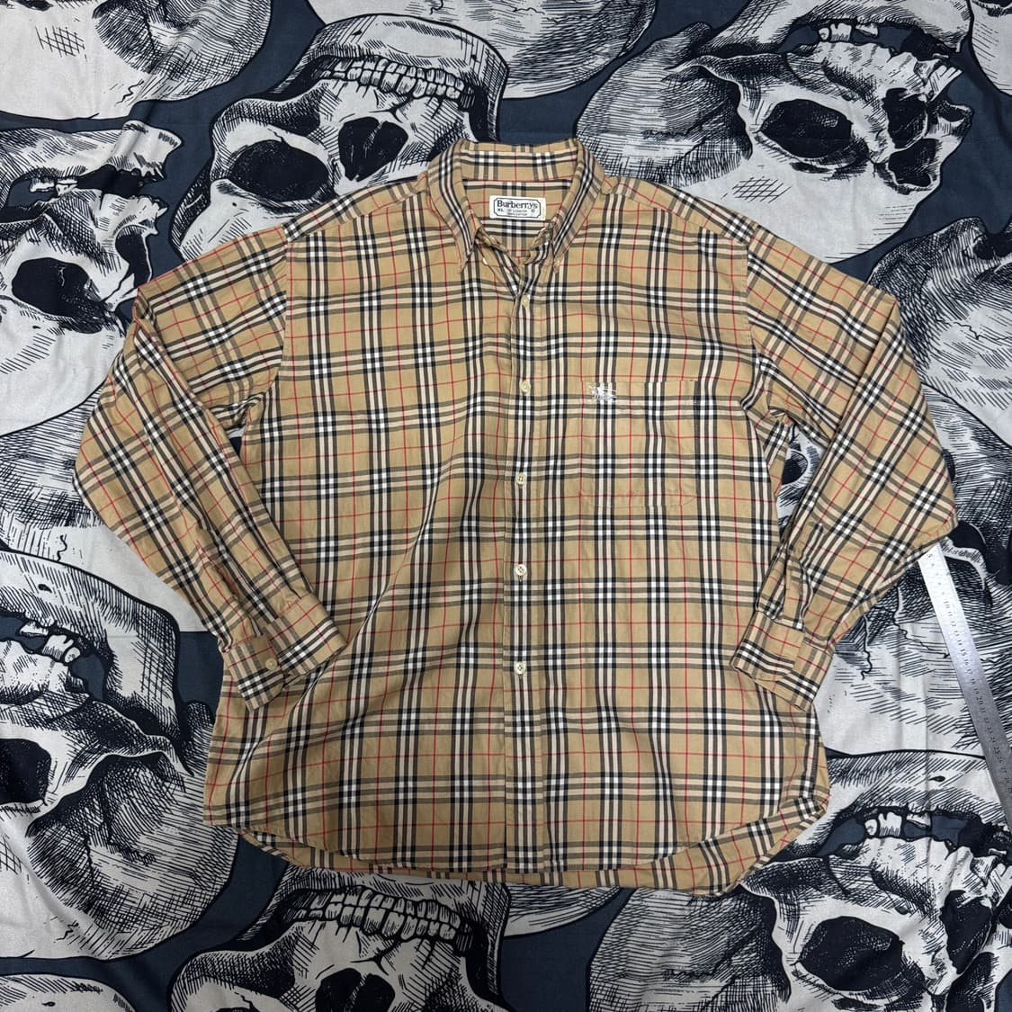 90s 버버리 체크남방 XL사이즈 상품이미지1