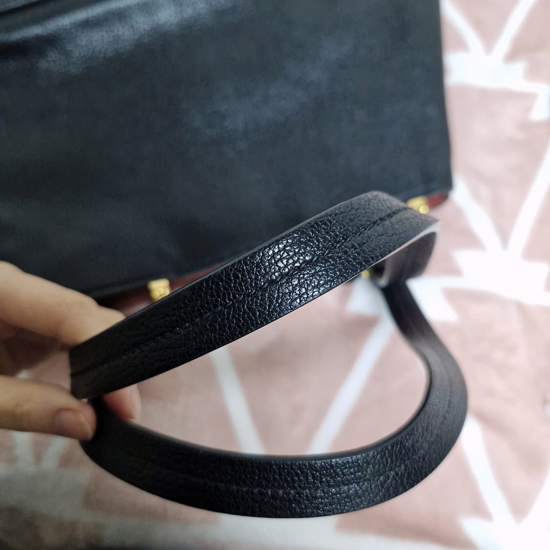 미우미우 정품 마드라스 레더 숄더백 토트백 풀구성 상품이미지9