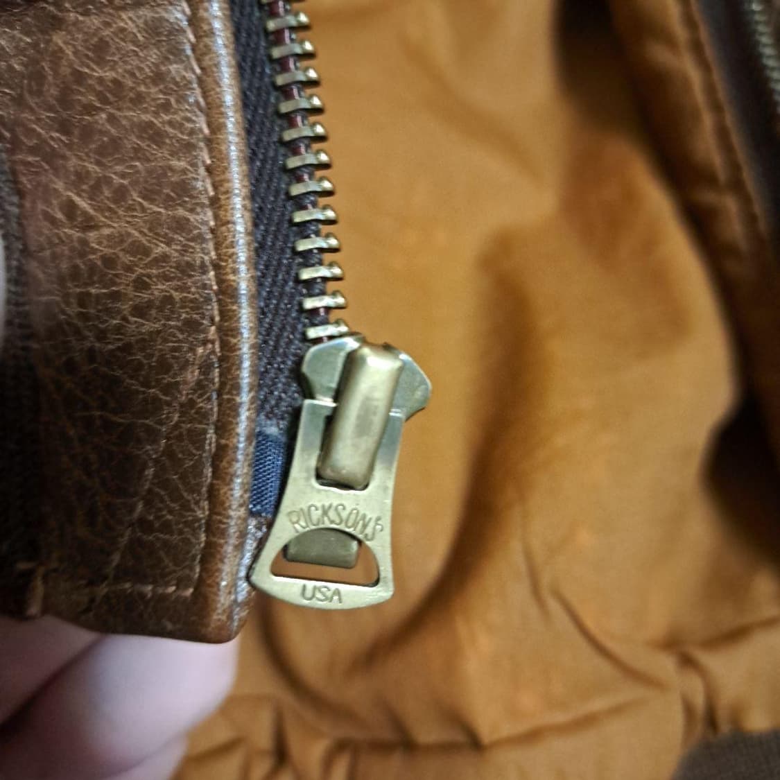 (38) 버즈릭슨 a-2 브라운 가죽자켓 상품이미지6