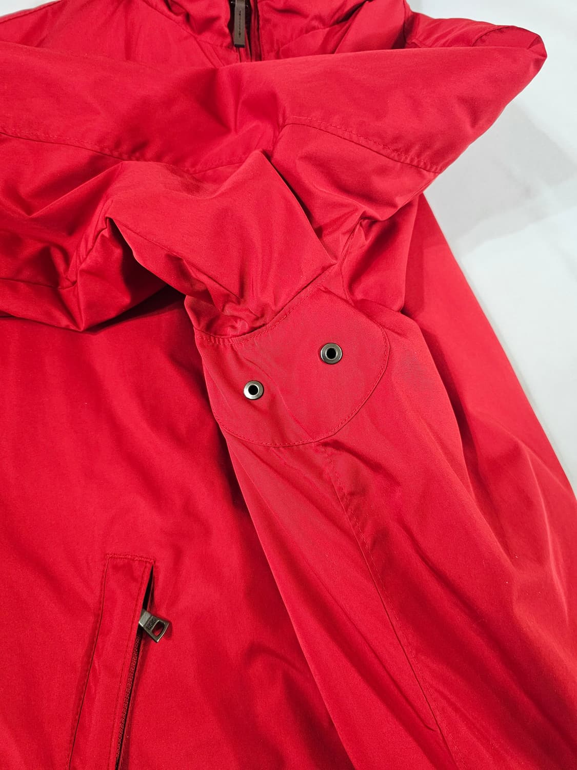 [M] 빈티지 폴로 랄프로렌 레드 플리스 안감 바람막이 패디드 점퍼 자켓 상품이미지5