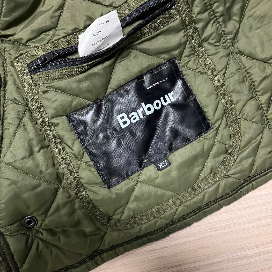 바버 리데스데일 퀼팅 자켓 올리브 상품이미지7