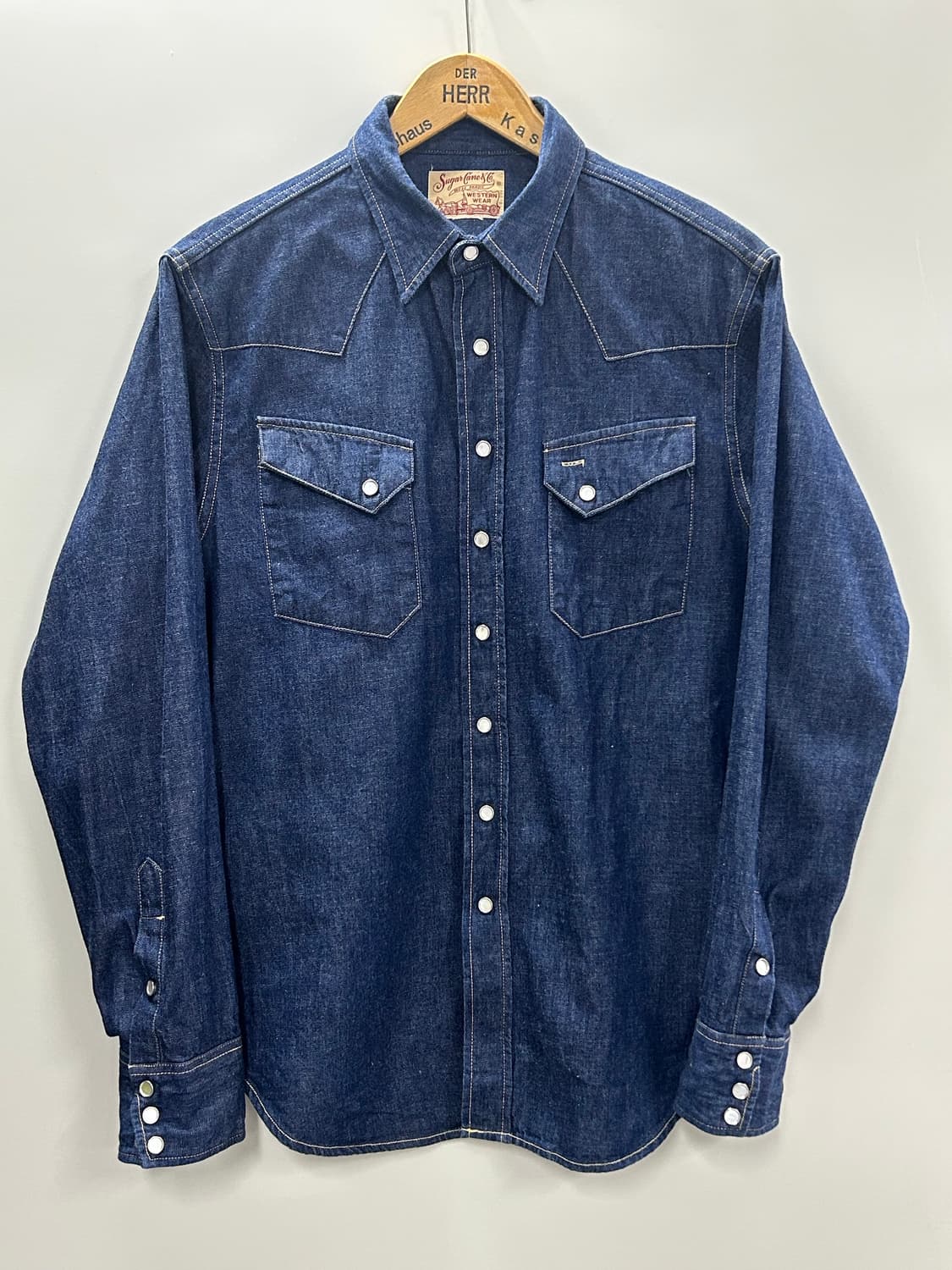 Sugar Cane 데님 웨스턴 셔츠 상품이미지1
