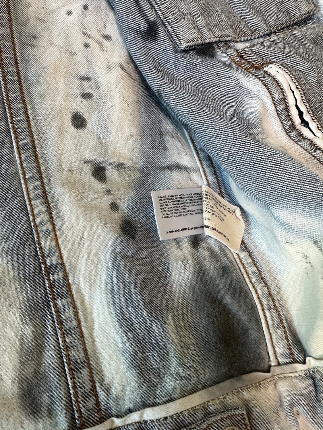 Helmut Lang by Shayne Oliver 펑크커스텀 데님자켓 상품이미지6