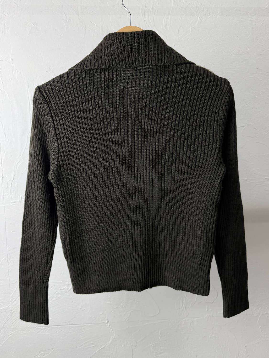 JPN 퍼 니트 하이넥 집업 상품이미지6