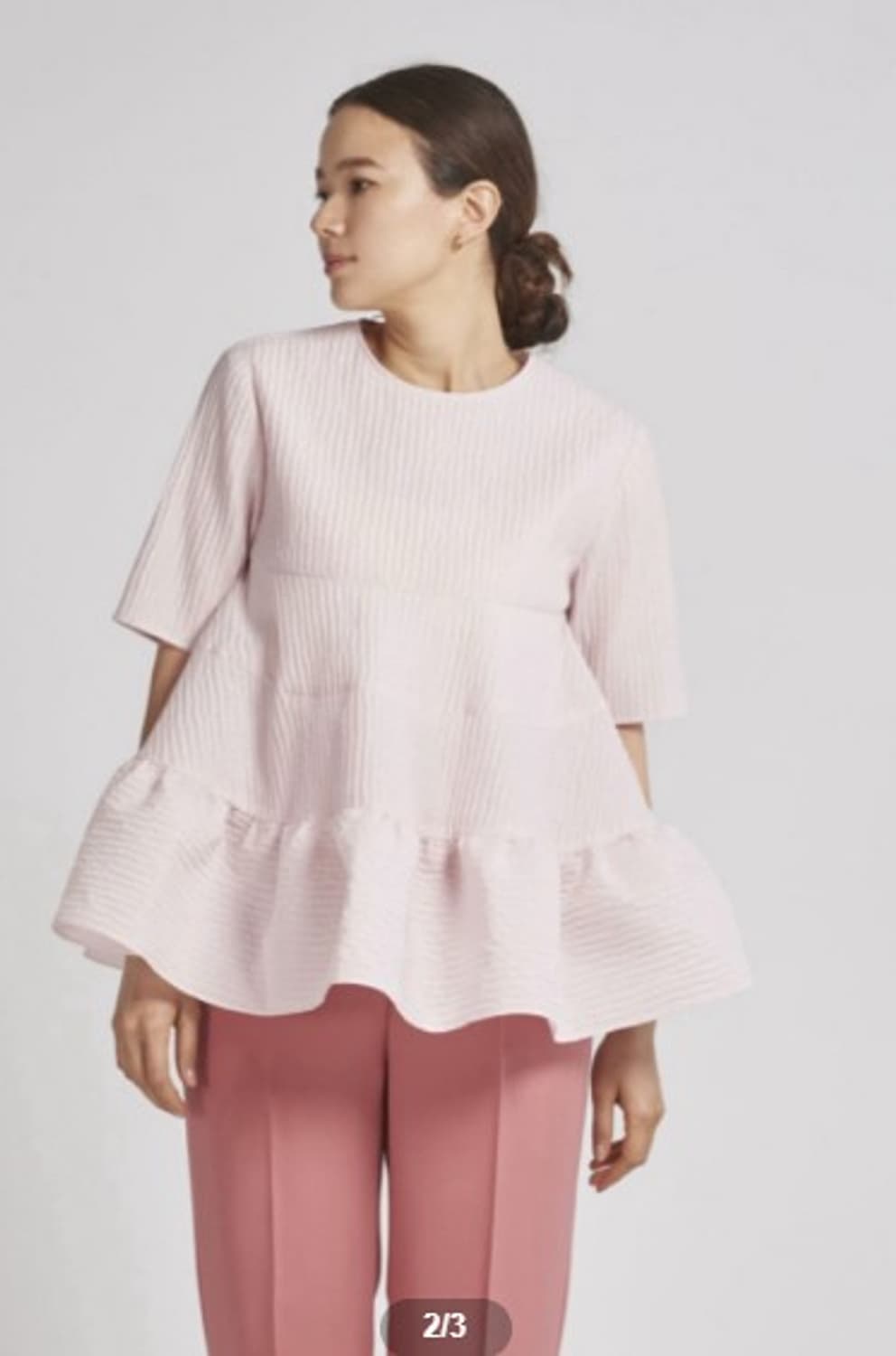 yori(요리) 프릴 블라우스 (made in japan) 상품이미지1