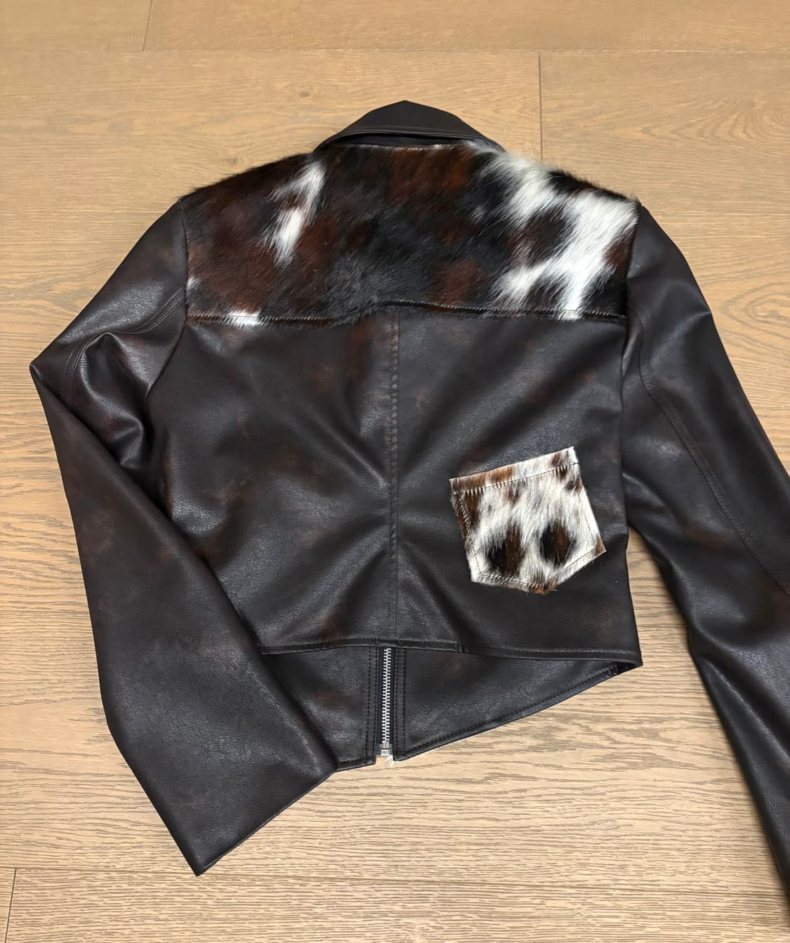 [새상품]투머치택스 레더(HAIRY LEATHER JACKET) S 상품이미지8