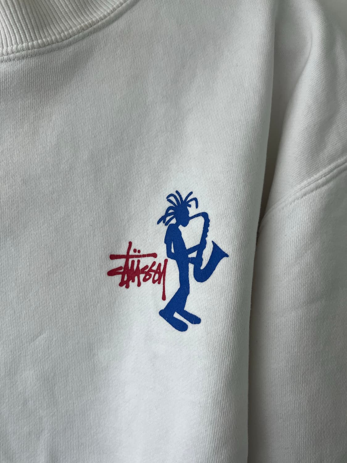 [L] 스투시(Stussy) 90s 재즈맨 스웻셔츠 (Made in US 상품이미지2