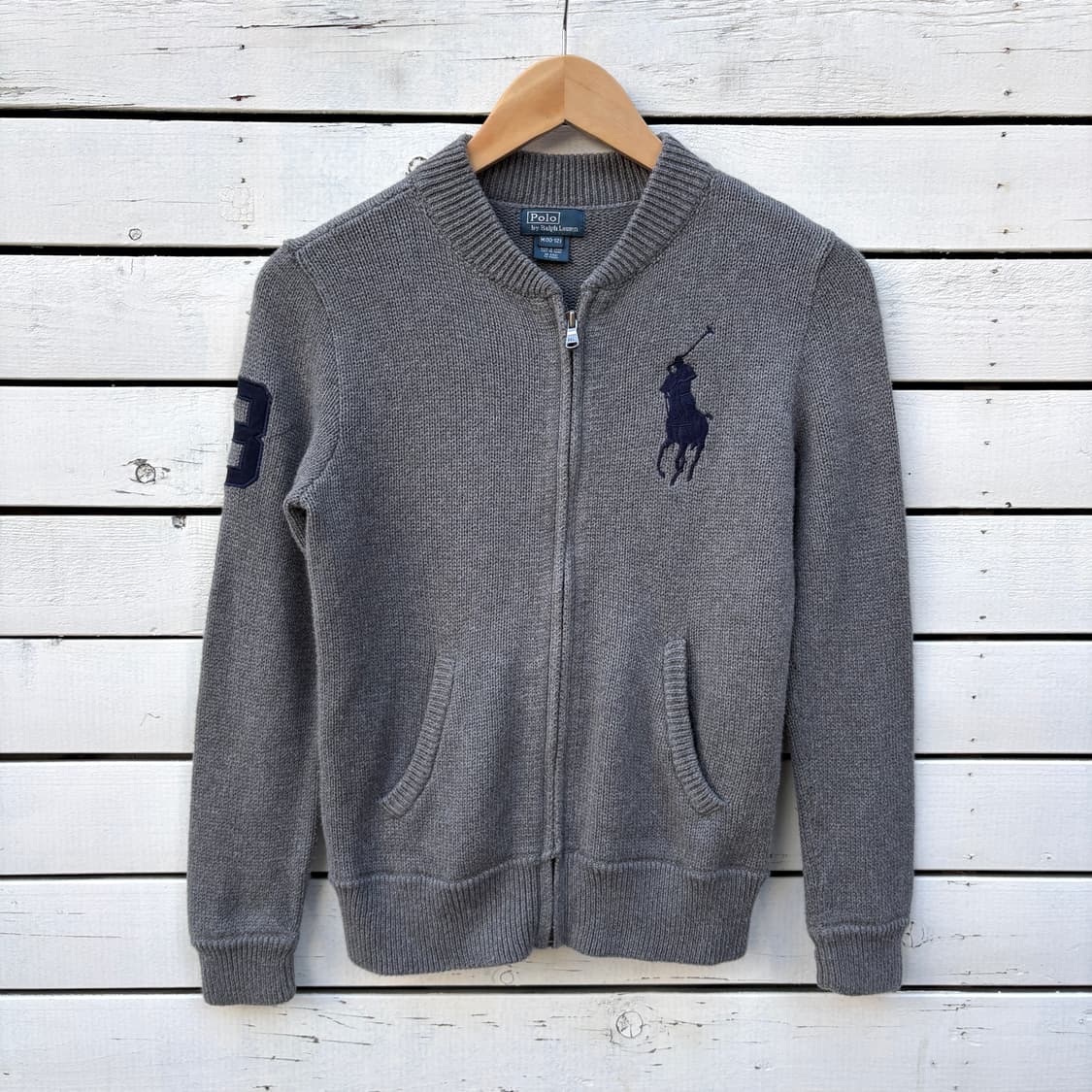 Polo 폴로 빅포니 니트 집업 상품이미지1