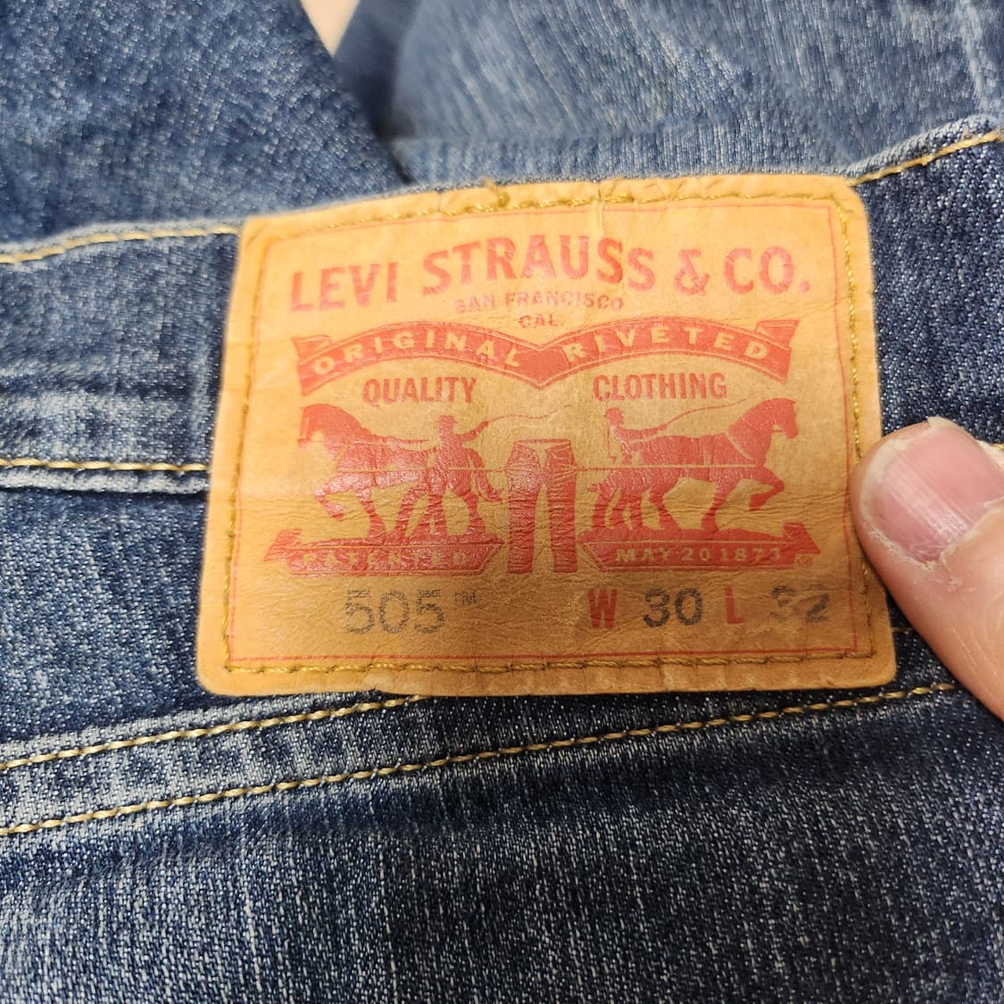 [30] 리바이스 505 청바지 데님팬츠 상품이미지3