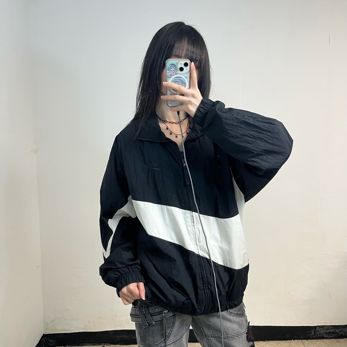 Nike big swoosh windbreaker 상품이미지2