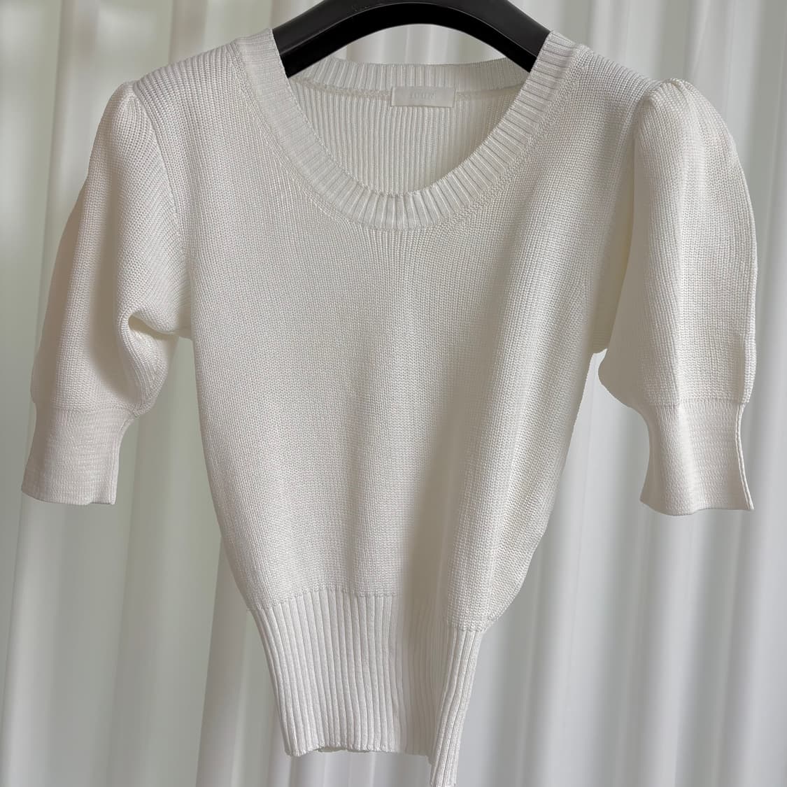 ICON 퍼프 5부 니트  상품이미지1