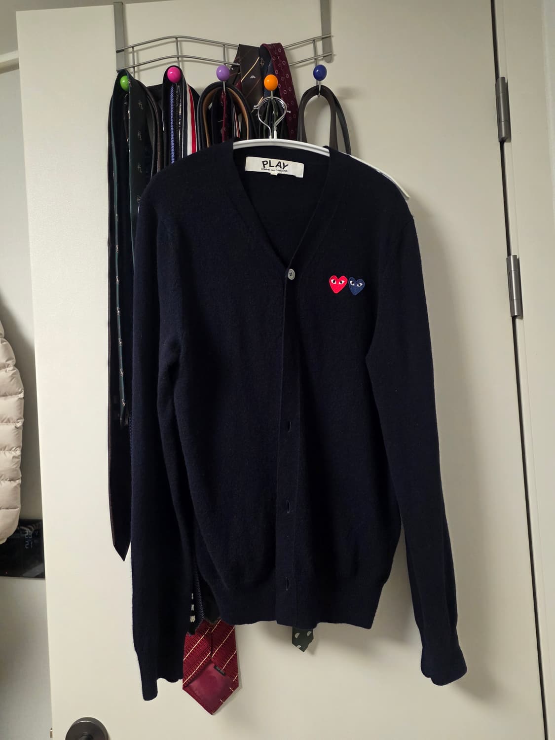 꼼데가르송 더블와펜 가디건  네이비 L 상품이미지1