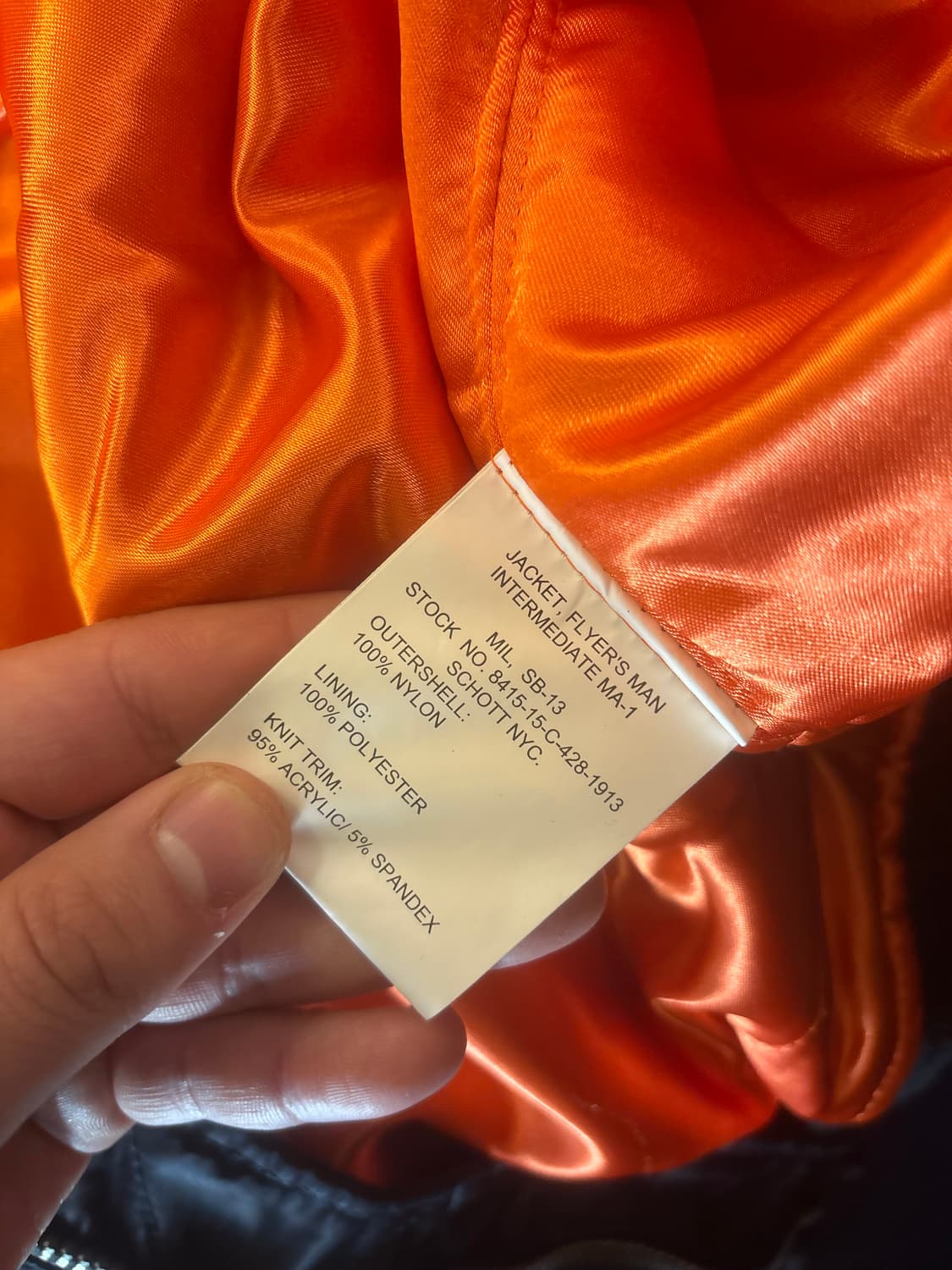 쇼트 성조기 자수 봄버 자켓 상품이미지6