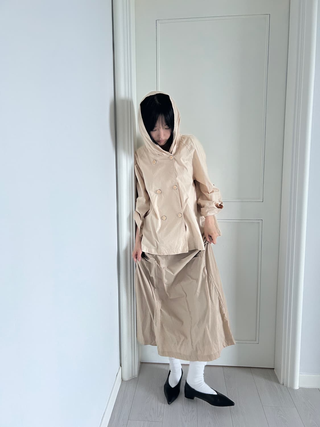 Beige Maxi Skirt / 빈티지 맥시 스커트 상품이미지3