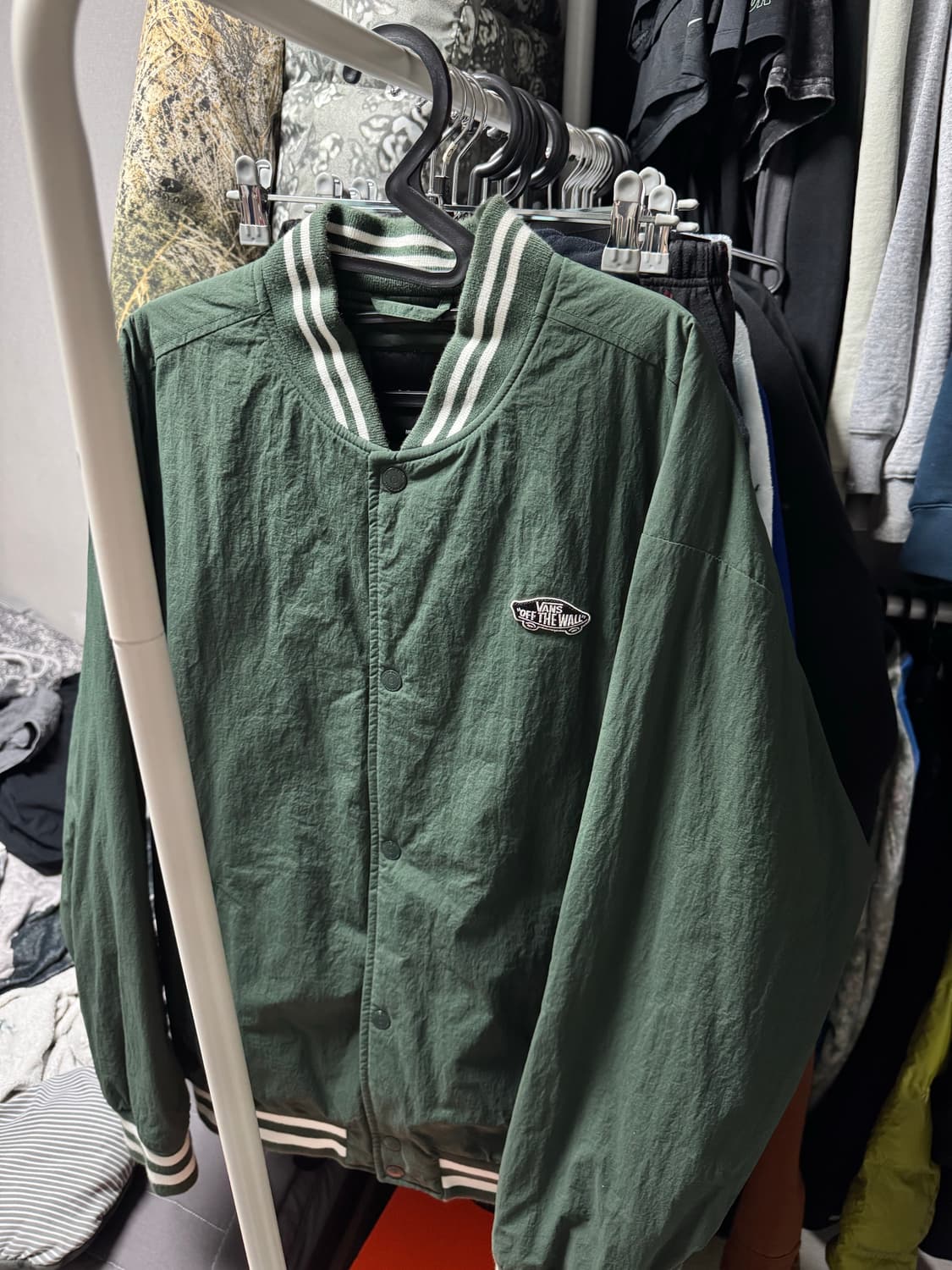 반스 로고 베이스볼 봄버 자켓 상품이미지2