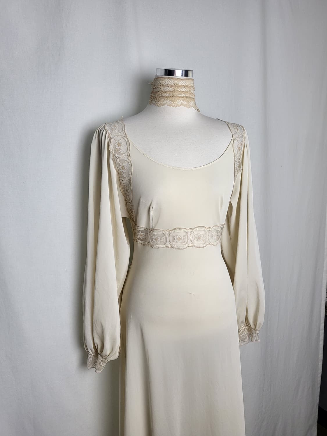 빈티지 아이보리 맥시 레이스 드레스 상품이미지1