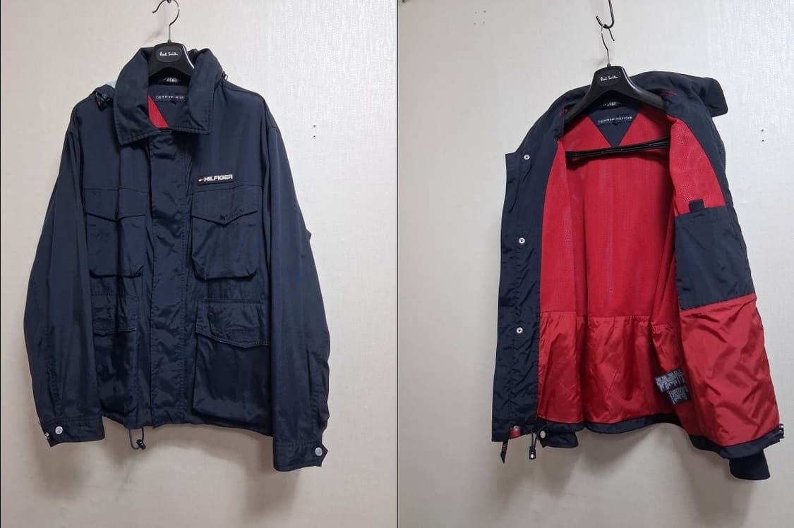 타미힐피거 남성 네이비 점퍼 후드 히든처리 남성 105 110 상품이미지3