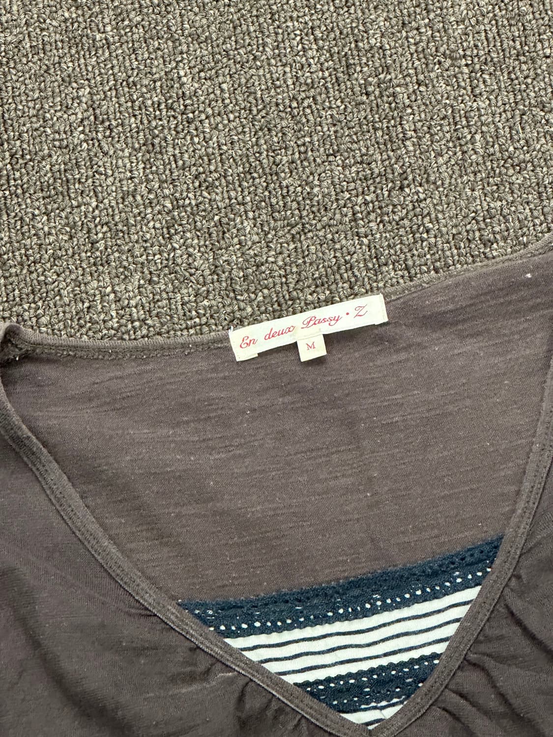 M)Japanese vintagen 여성 브라운 레이어드 롱슬리브 상품이미지4