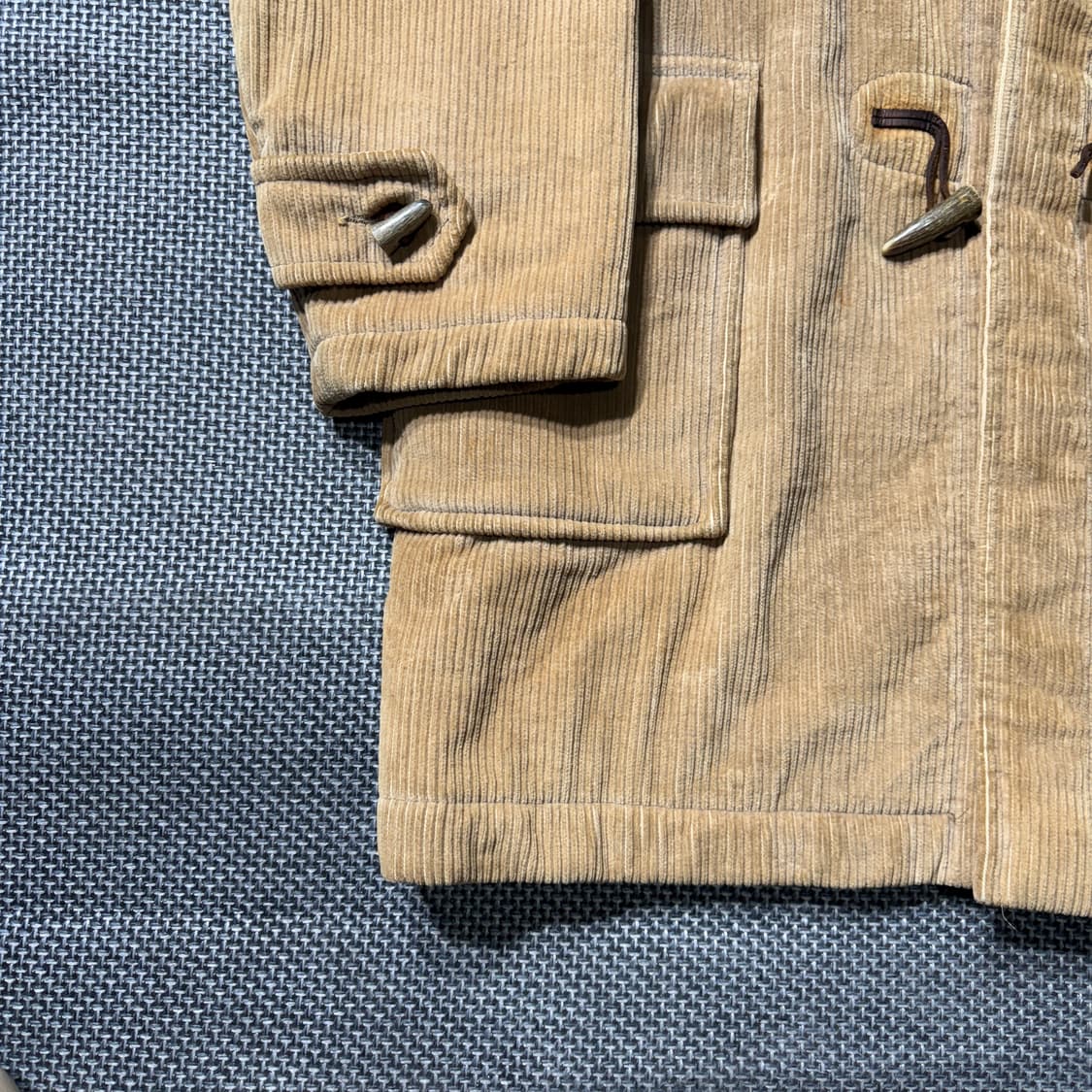 80s 글로버올 코듀로이 더플 코트 (old-8441) 상품이미지3