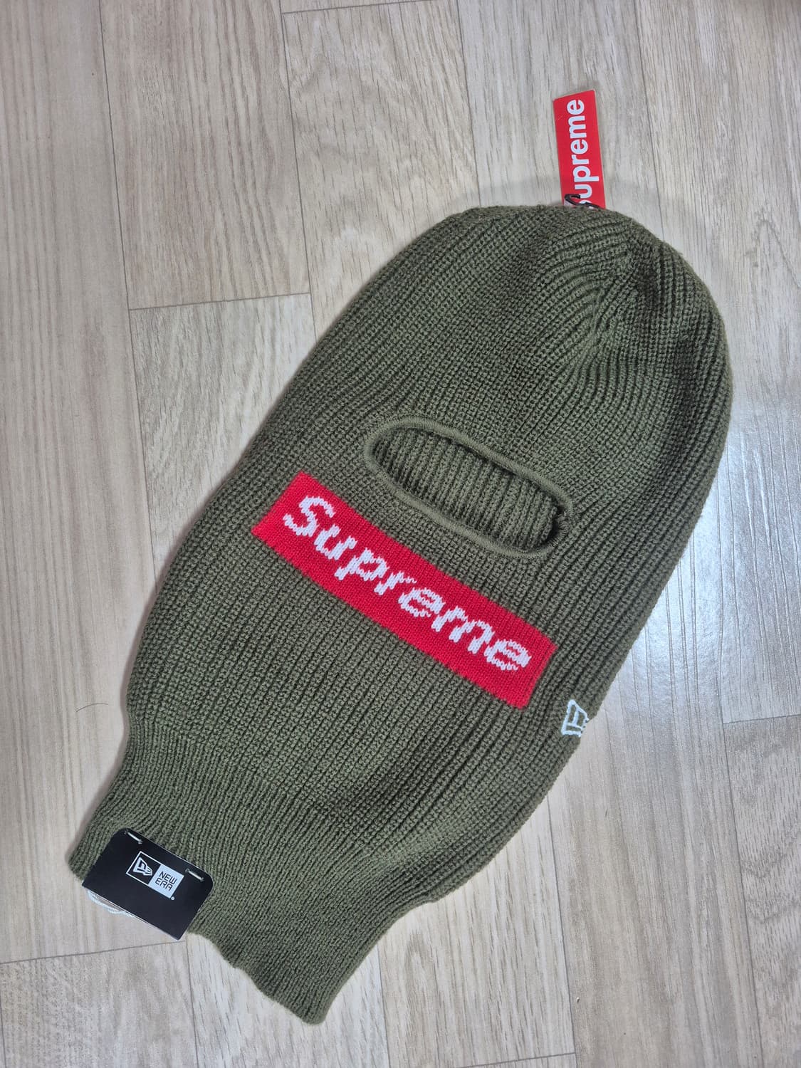 (새상품) 슈프림 박스로고 바라클라바 올리브 상품이미지3