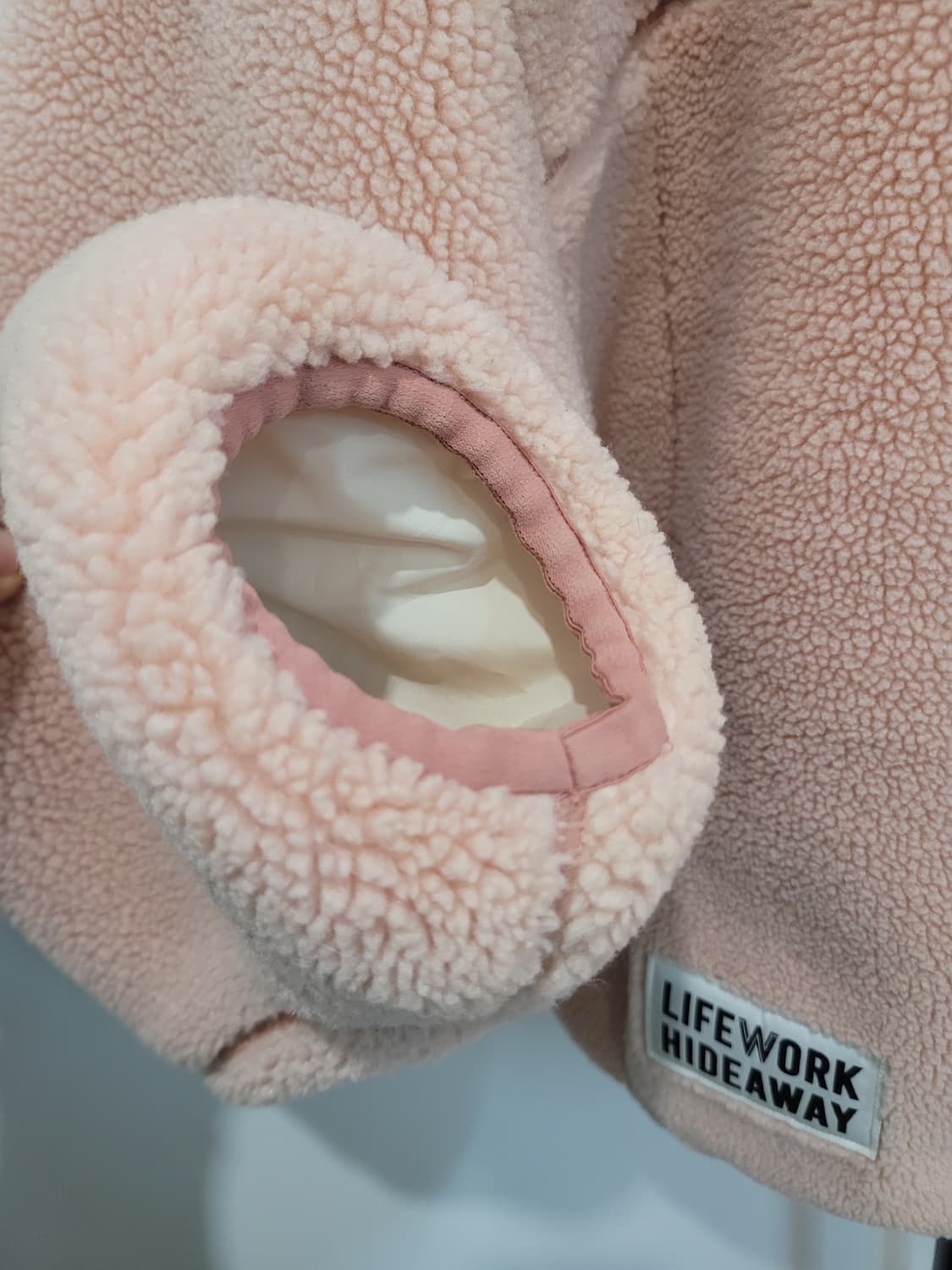 라이프워크 뽀글이 플리스 핑크 점퍼 S사이즈 상품이미지5