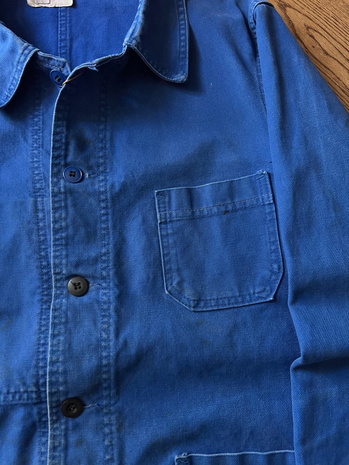 [M]90's Made in France 더티워싱 프렌치 워크자켓 상품이미지4