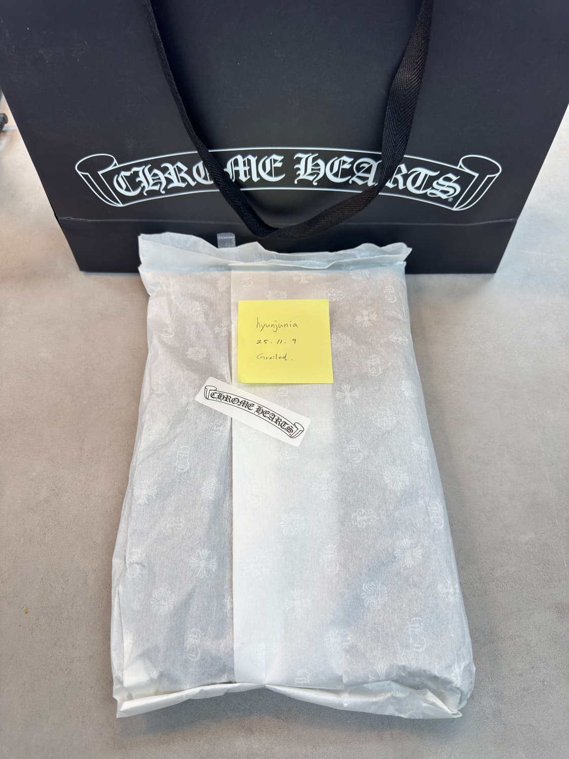 크롬하츠 세메터리 크로스 데님 에이프론 상품이미지1