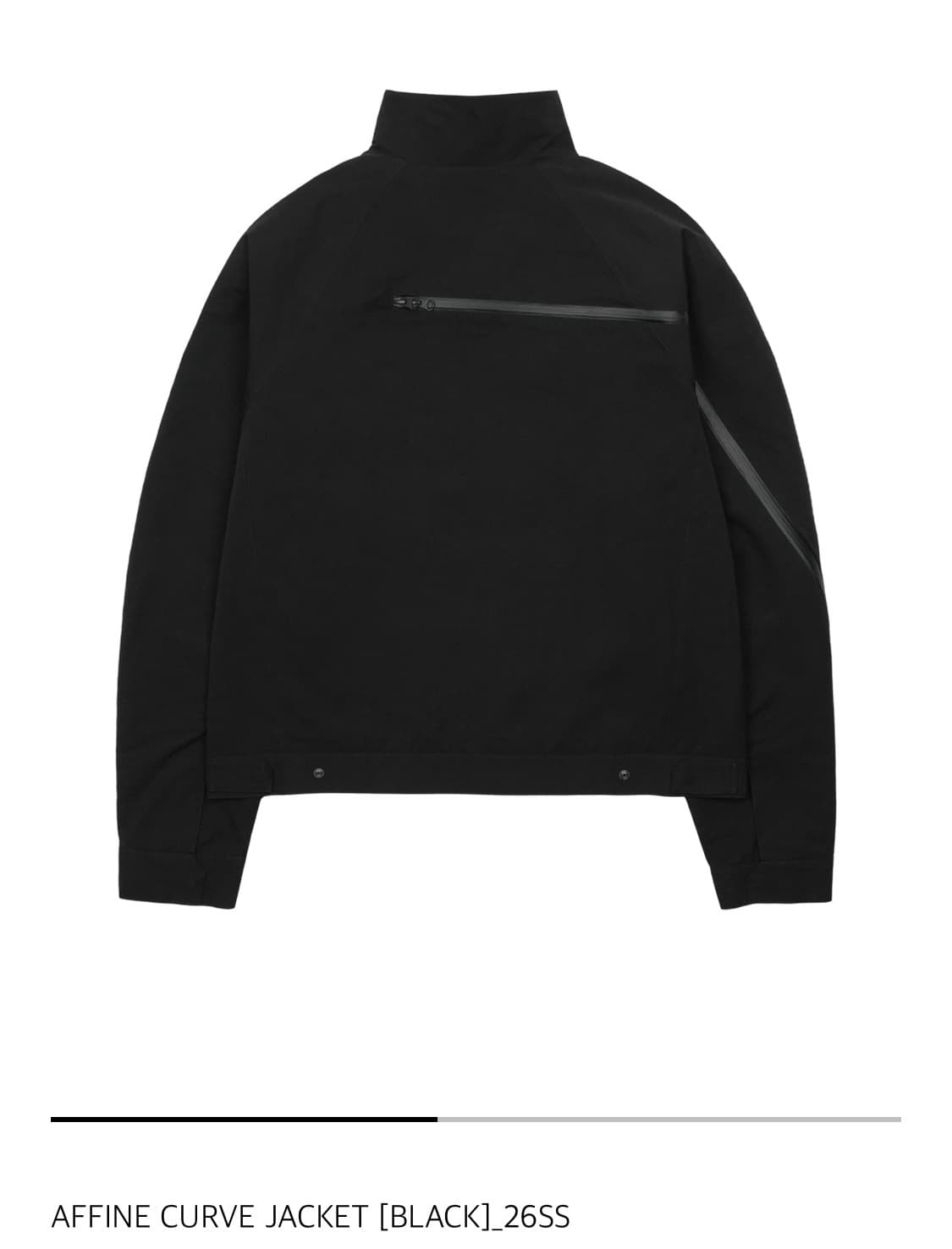 (사이즈3)산산기어 어파인 커브 자켓 블랙 (26SS) 새제품 팝니다 상품이미지2