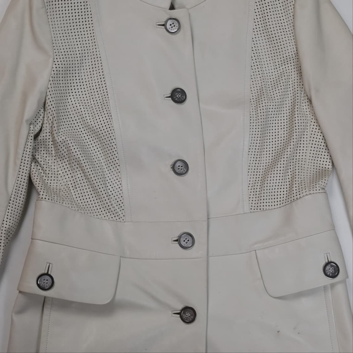 셀린느 Celine Perforated Leather Long Coat 상품이미지2