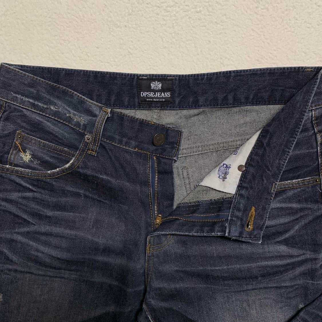 [35] DPSR 스트레이트핏 워싱 데님팬츠 상품이미지4