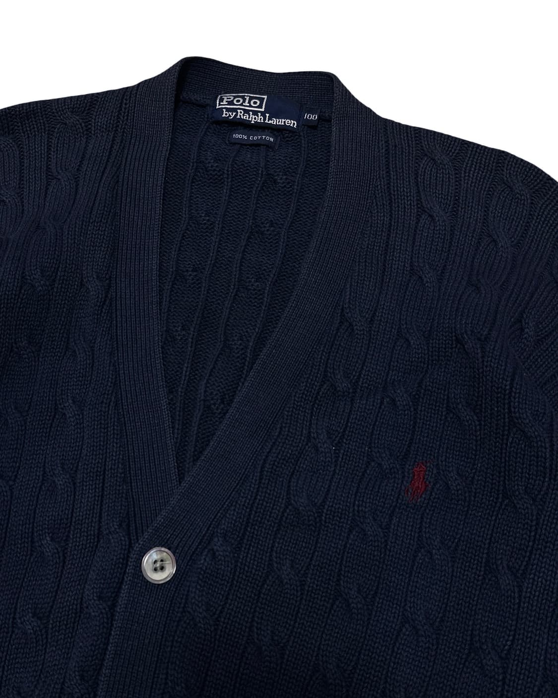 폴로 랄프로렌 네이비 꽈배기 가디건 상품이미지4