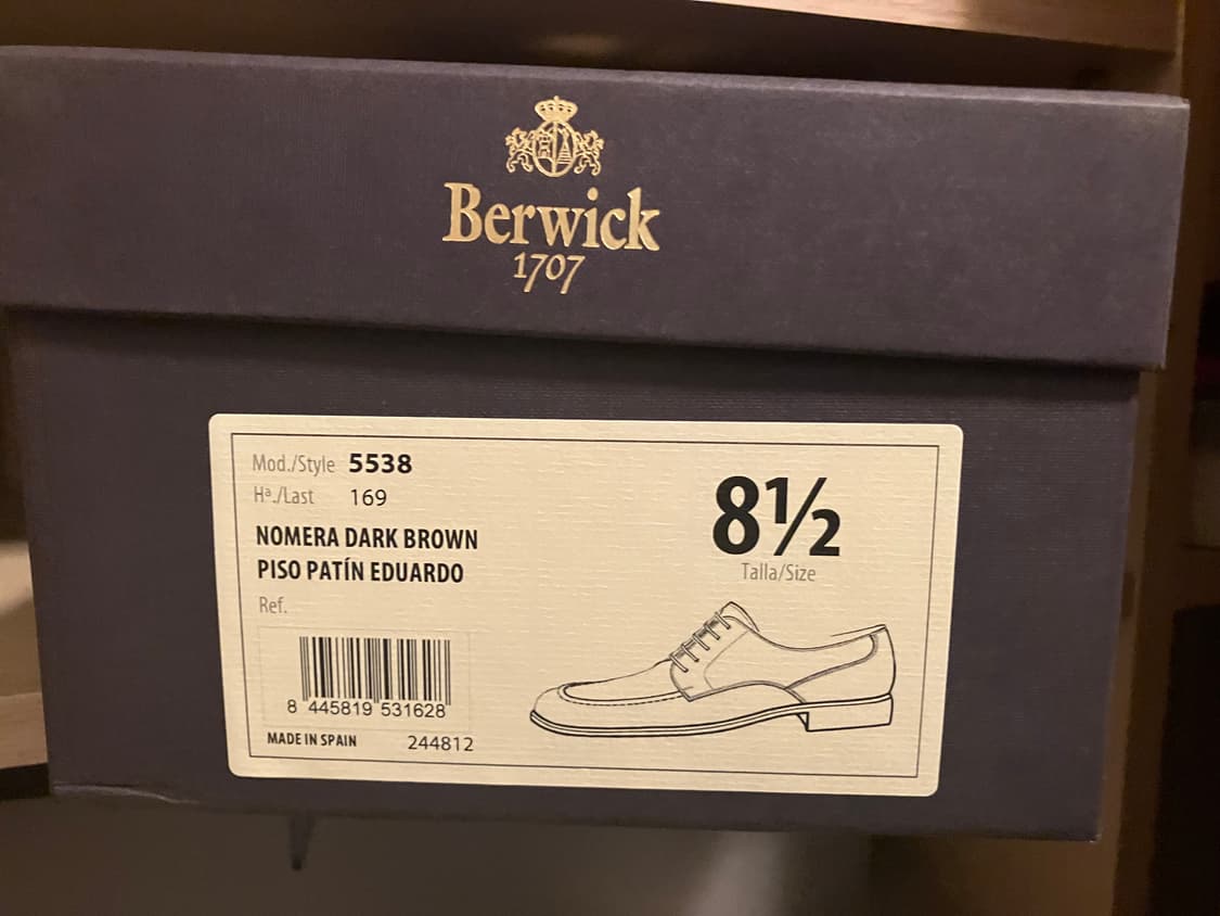 버윅 더비 슈즈 5538 다크브라운 8.5(275mm) 상품이미지6