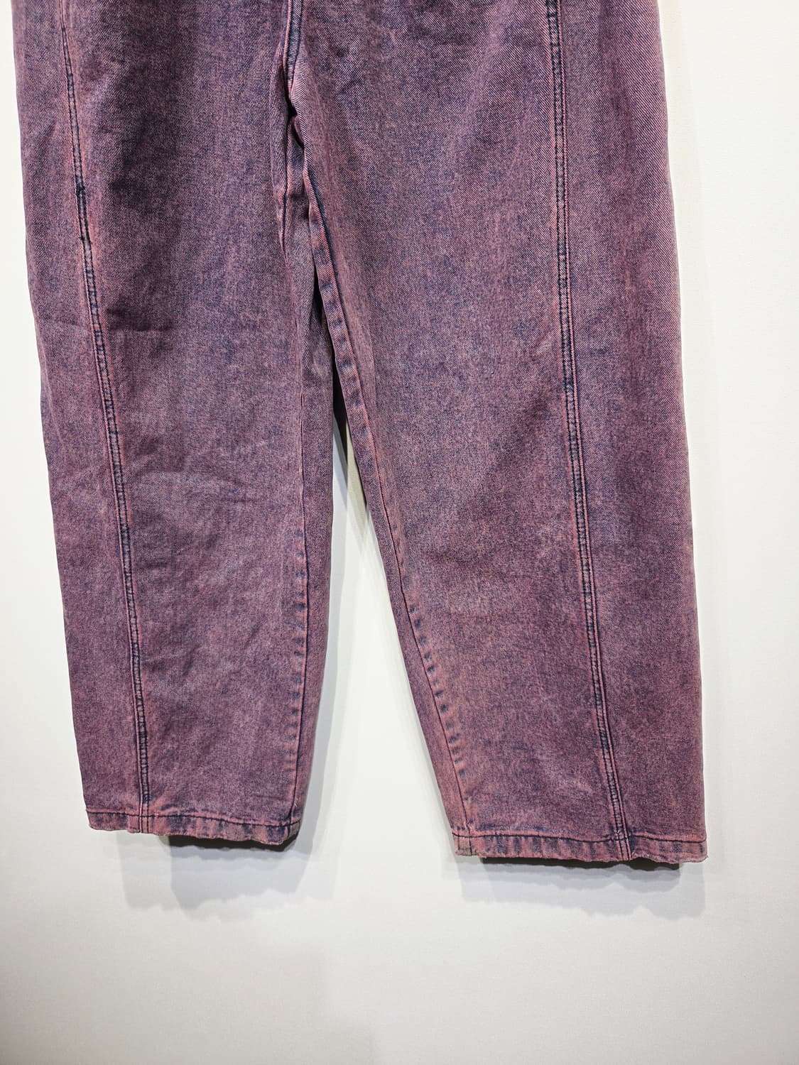 디앤에스알(DNSR) 커브드 와이드 데님 퍼플_L 상품이미지5