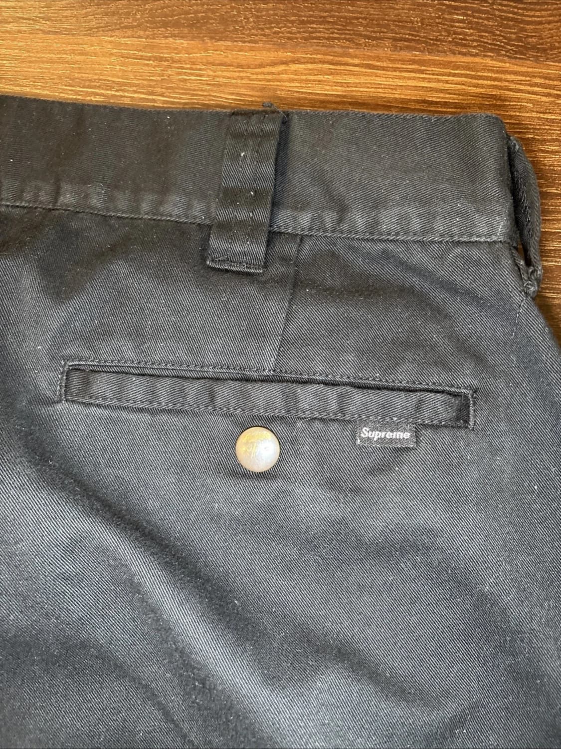 슈프림 스트레이트 워크 팬츠 블랙 32 상품이미지3