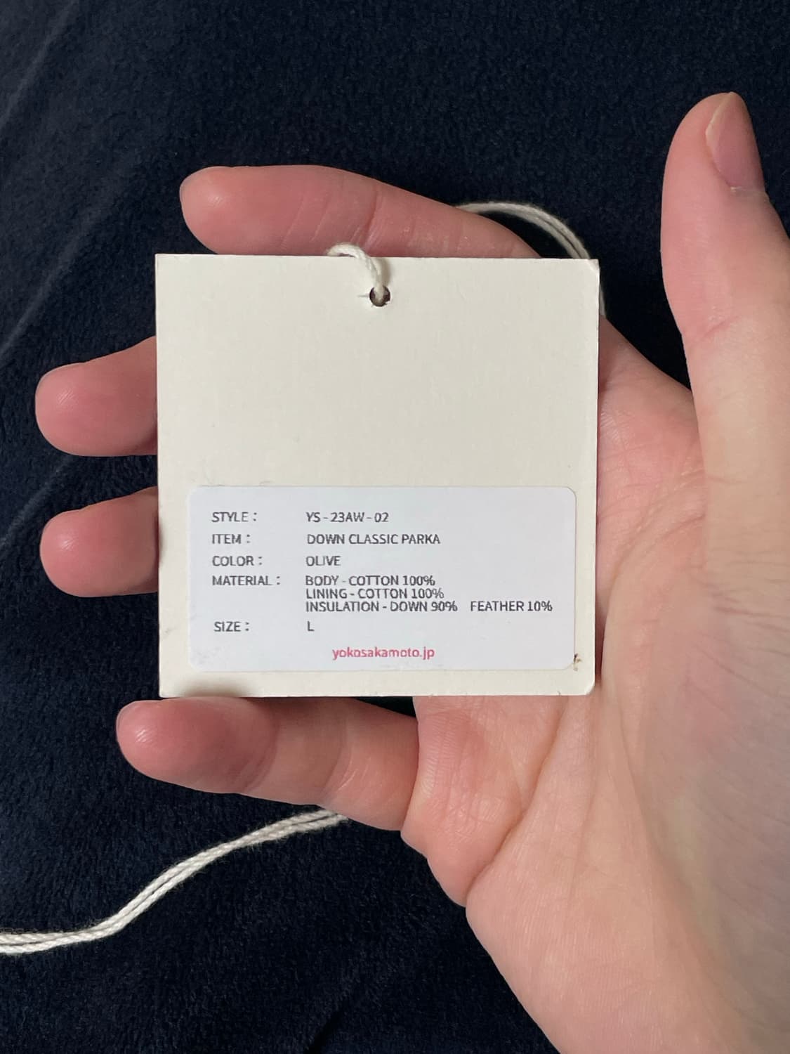 요코 사카모토 down classic parka 상품이미지3