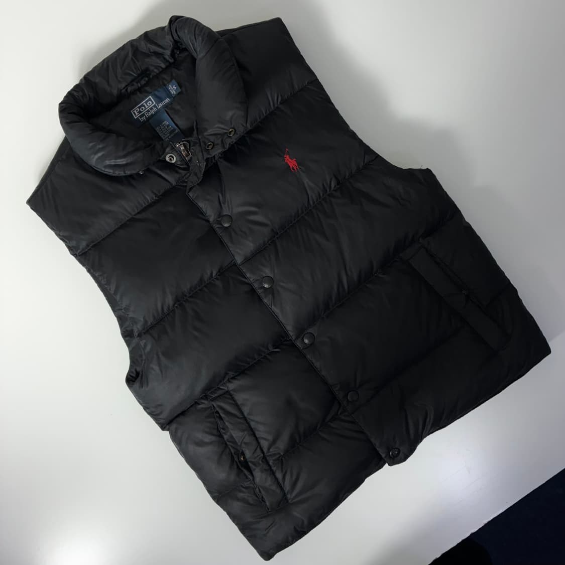 Polo  폴로 랄프로렌 자수 블랙 다운 패딩 베스트 상품이미지2