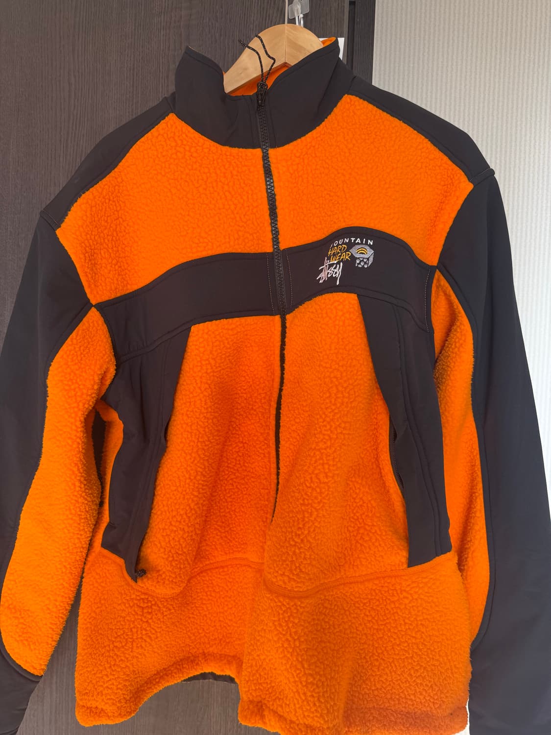 스투시 하드웨어 마운틴 플리스자켓 오렌지 상품이미지1