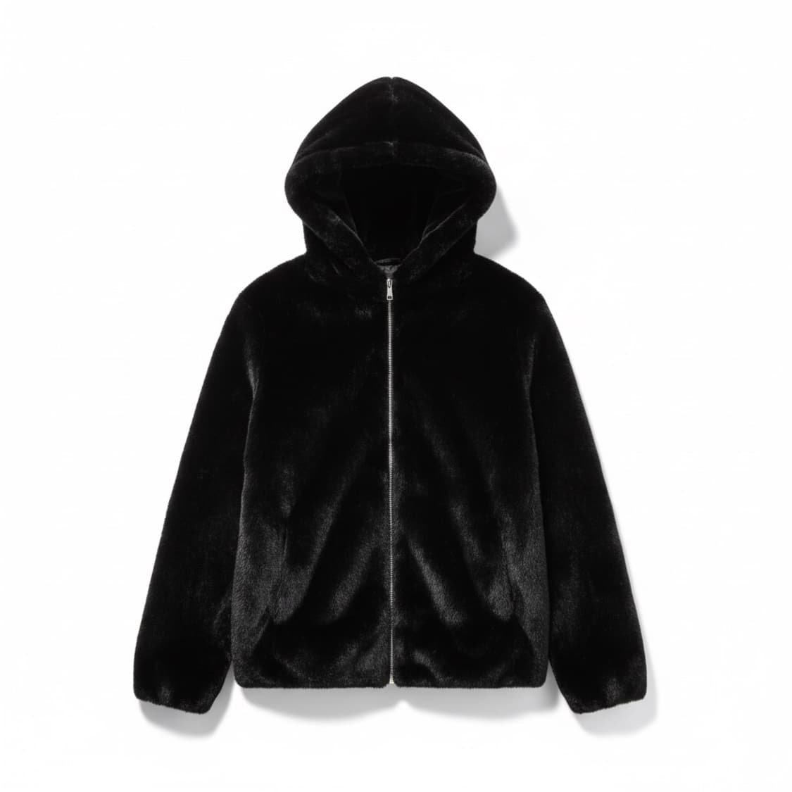 MEN’S FASHION SINCE 2000 블랙 퍼 후드 자켓 2XL 상품이미지1