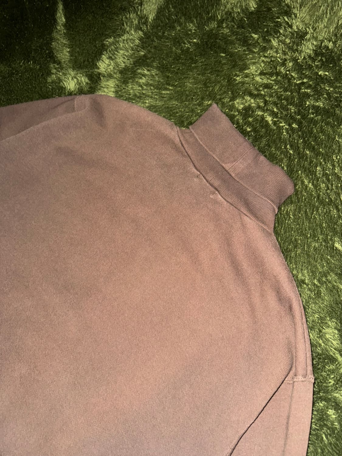[F] 프릭스 스토어 코튼 블렌디드 빈티지 워싱 하이넥 스웻셔츠 브라운 상품이미지8